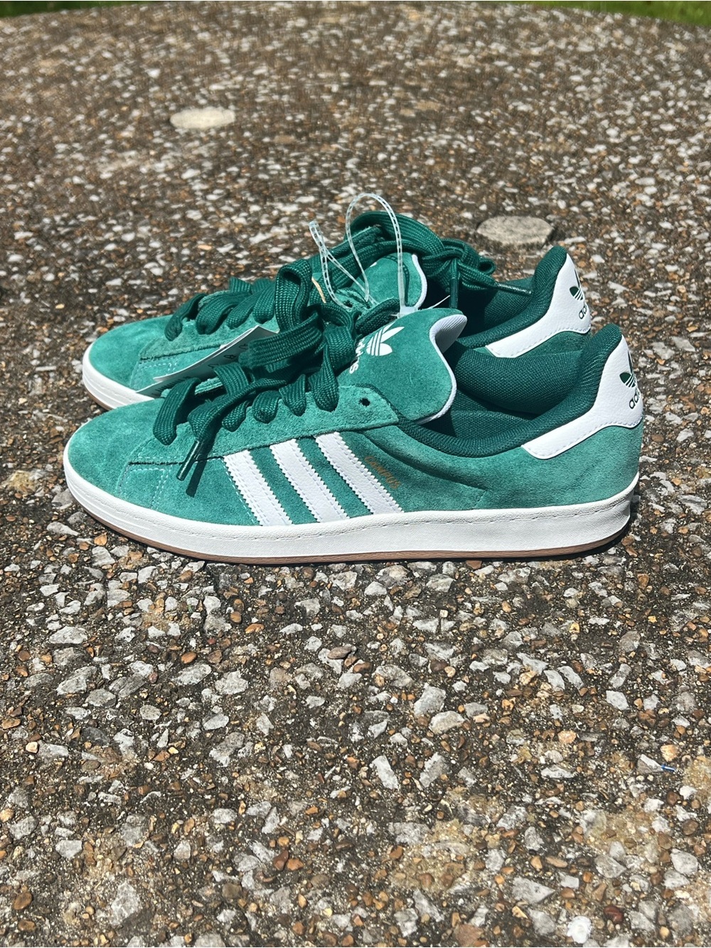 adidas Campus ADV Green Suede Collegiate Sneakers Size 9 NWT